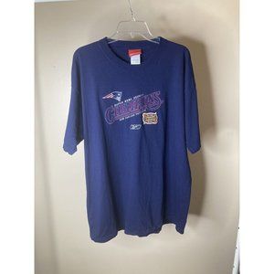 Reebok New England Patriots Super Bowl 38 Champions T-Shirt Size XL